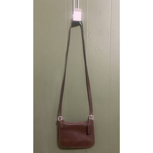 COACH Pocketbook Vintage Brown Leather Crossbody Bag Authentic Flap Close 9142 - Picture 15 of 15